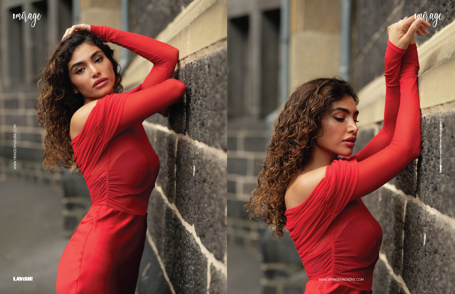 Femy Malekian, rotes Editorial-Diptychon